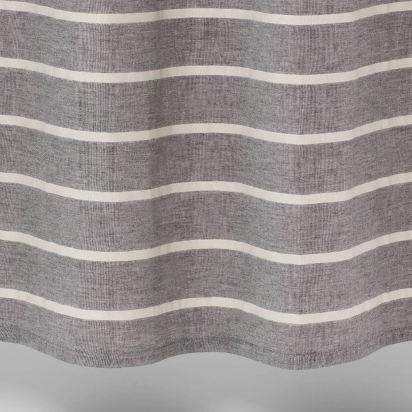 Threshold Stripe Shower Curtain Radiant Gray - Threshold - Picture 2 of 4